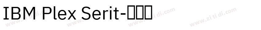 IBM Plex Serit字体转换